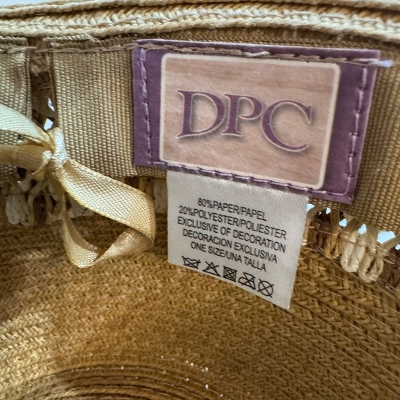 DPC Summertime Fashions Straw Fedora with Fashionable Woven Band - Picture 7 of 8